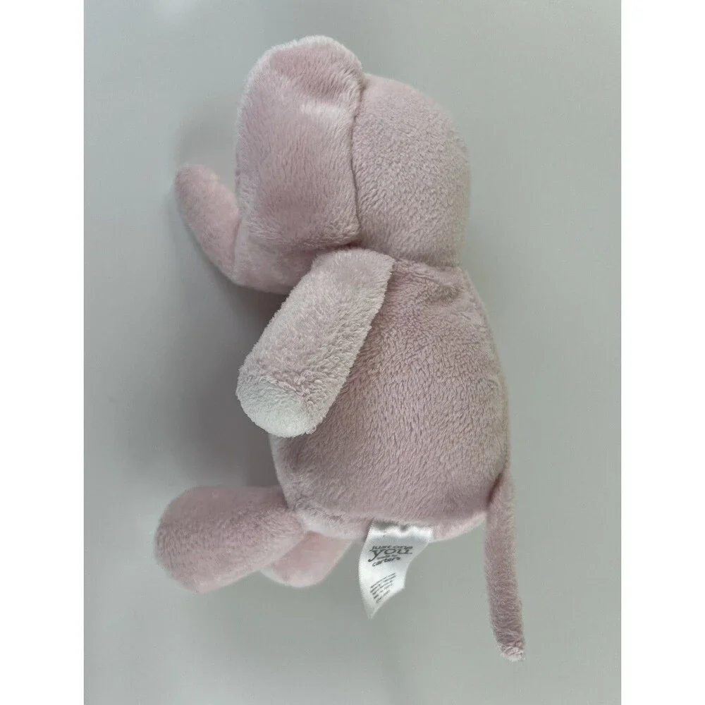 Carters Plush Baby PINK ELEPHANT Just One You Stuffed Animal Toy Lovey Sewn Eyes